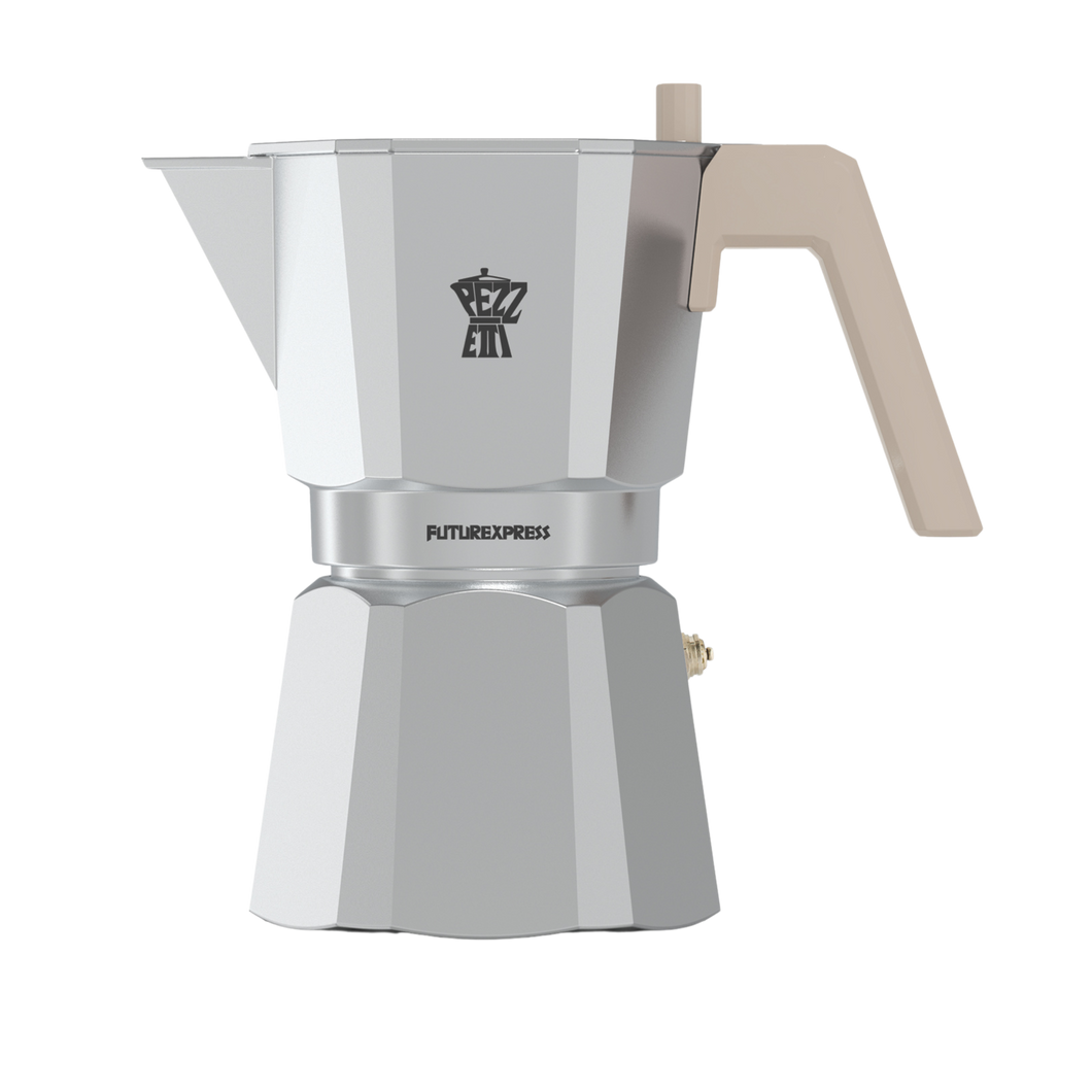 Pezzetti Future Express Stove Top Coffee Maker - Silver