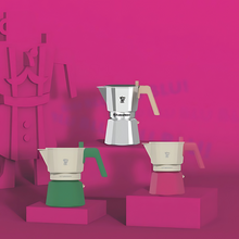 Load image into Gallery viewer, Pezzetti Future Express Stove Top Coffee Maker - Pink
