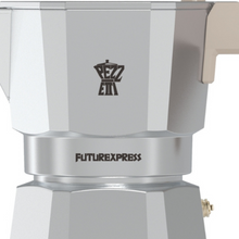 Load image into Gallery viewer, Pezzetti Future Express Stove Top Coffee Maker - Silver
