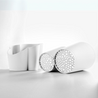Blim+ Gocciolo Cutlery Drainer in white, with the two parts shown side by side