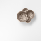 Blim+ Gocciolo Cutlery Drainer in taupe, seen from above