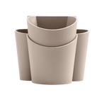 Blim+ Gocciolo Cutlery Drainer in taupe, front view
