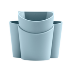 Blim+ Gocciolo Cutlery Drainer in blue, front view