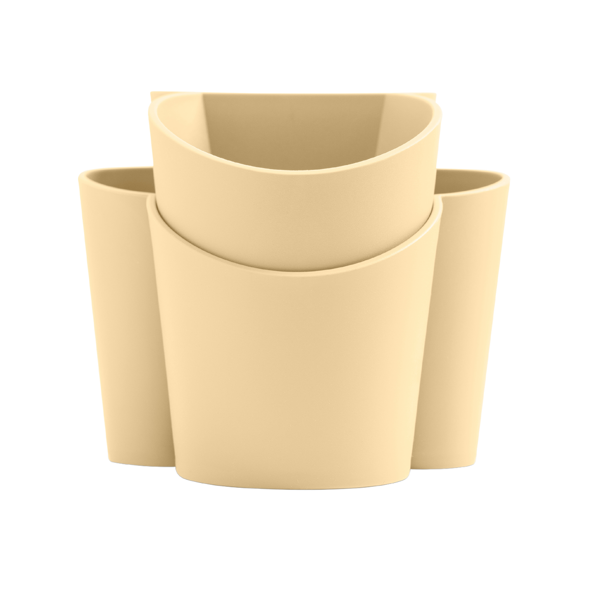 Blim+ Gocciolo Cutlery Drainer in pale yellow, front view