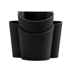 Blim+ Gocciolo Cutlery Drainer in black, front view