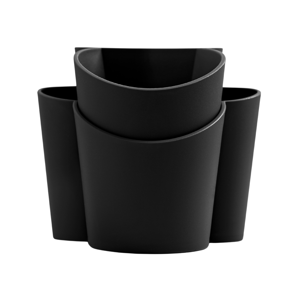 Blim+ Gocciolo Cutlery Drainer in black, front view