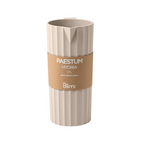 Blim+ Carafe Hydria in taupe, with its paper packaging band