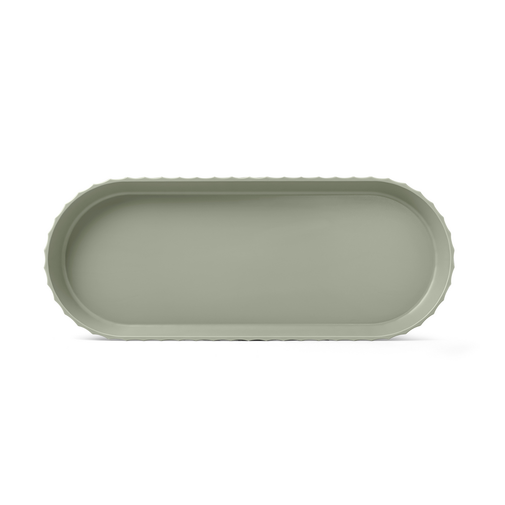 Blim+ Minerva Tray Medium in green, seen from above
