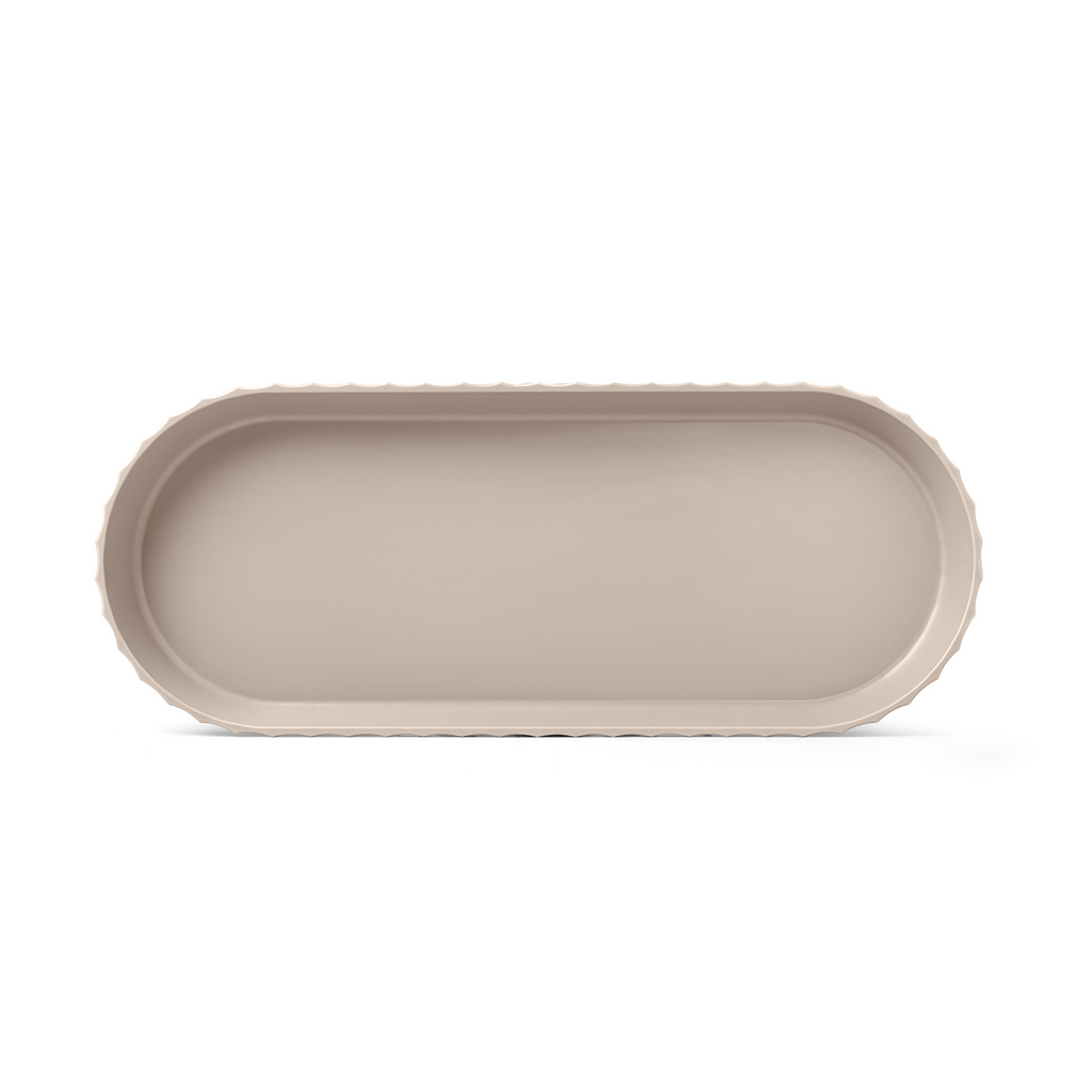 Blim+ Minerva Tray Medium in beige, seen from above