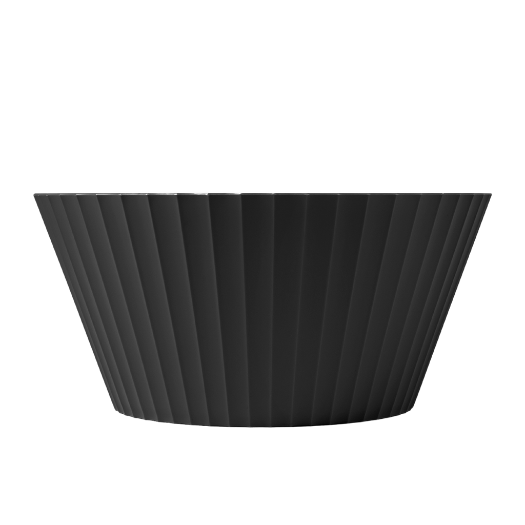 Blim+ Nettuno Bowl Extra Large in black, side view