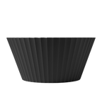 Blim+ Nettuno Bowl Extra Large in black, side view