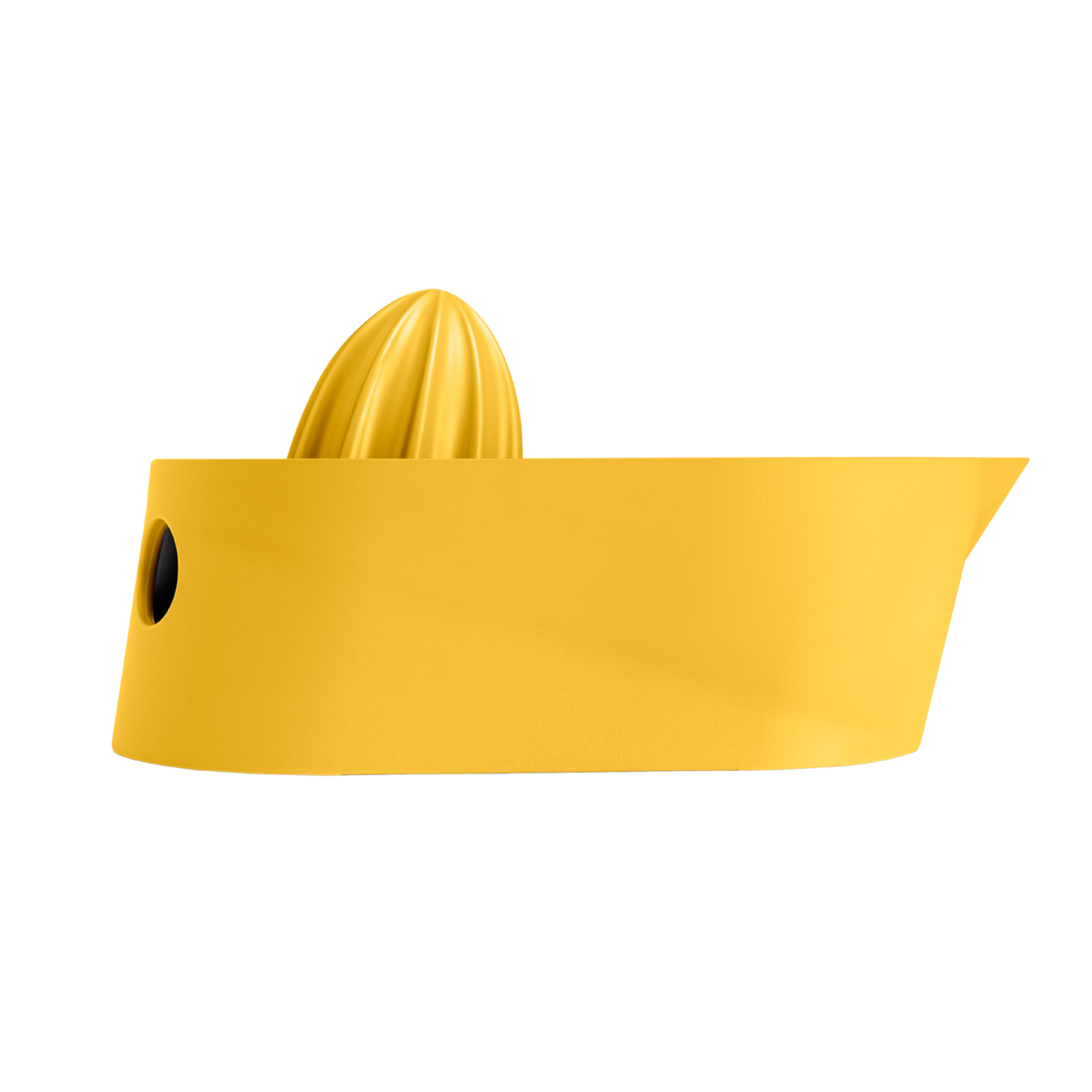 Blim+ Oblo' Juicer in yellow, side view