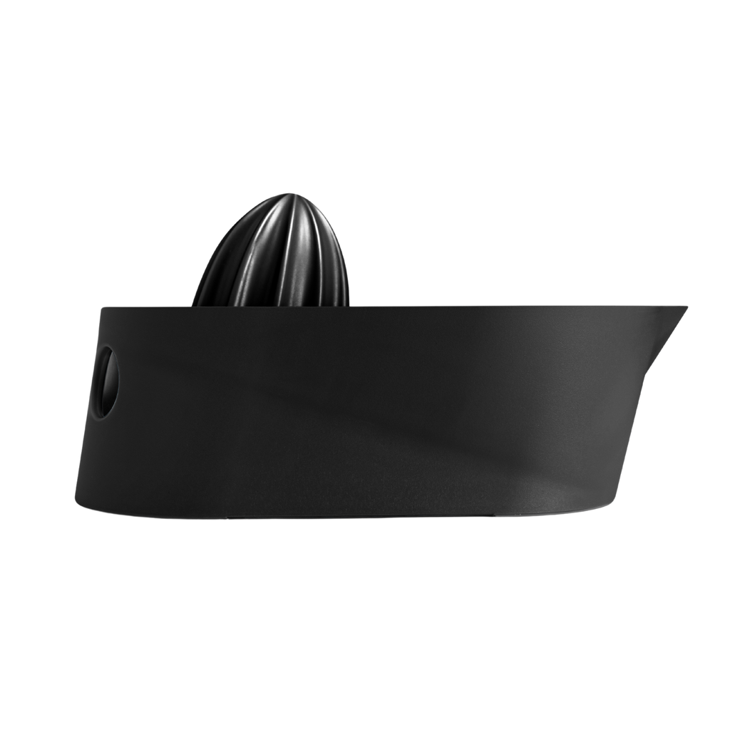 Blim+ Oblo' Juicer in black, side view