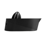 Blim+ Oblo' Juicer in black, side view