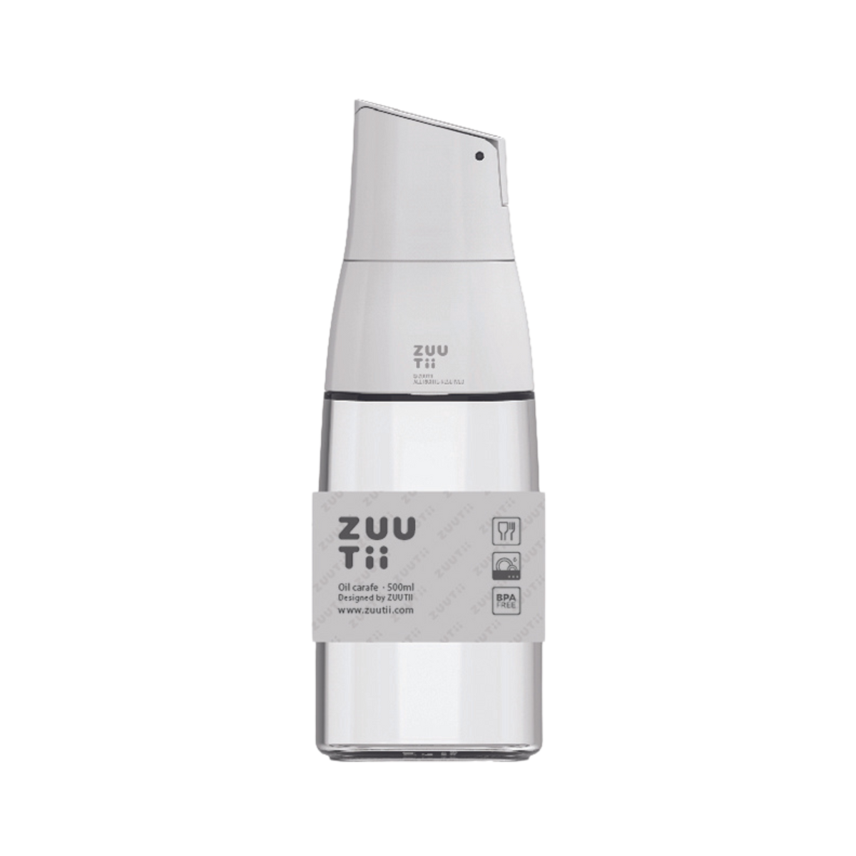 Zuutii Oil Dispenser in cream, front view