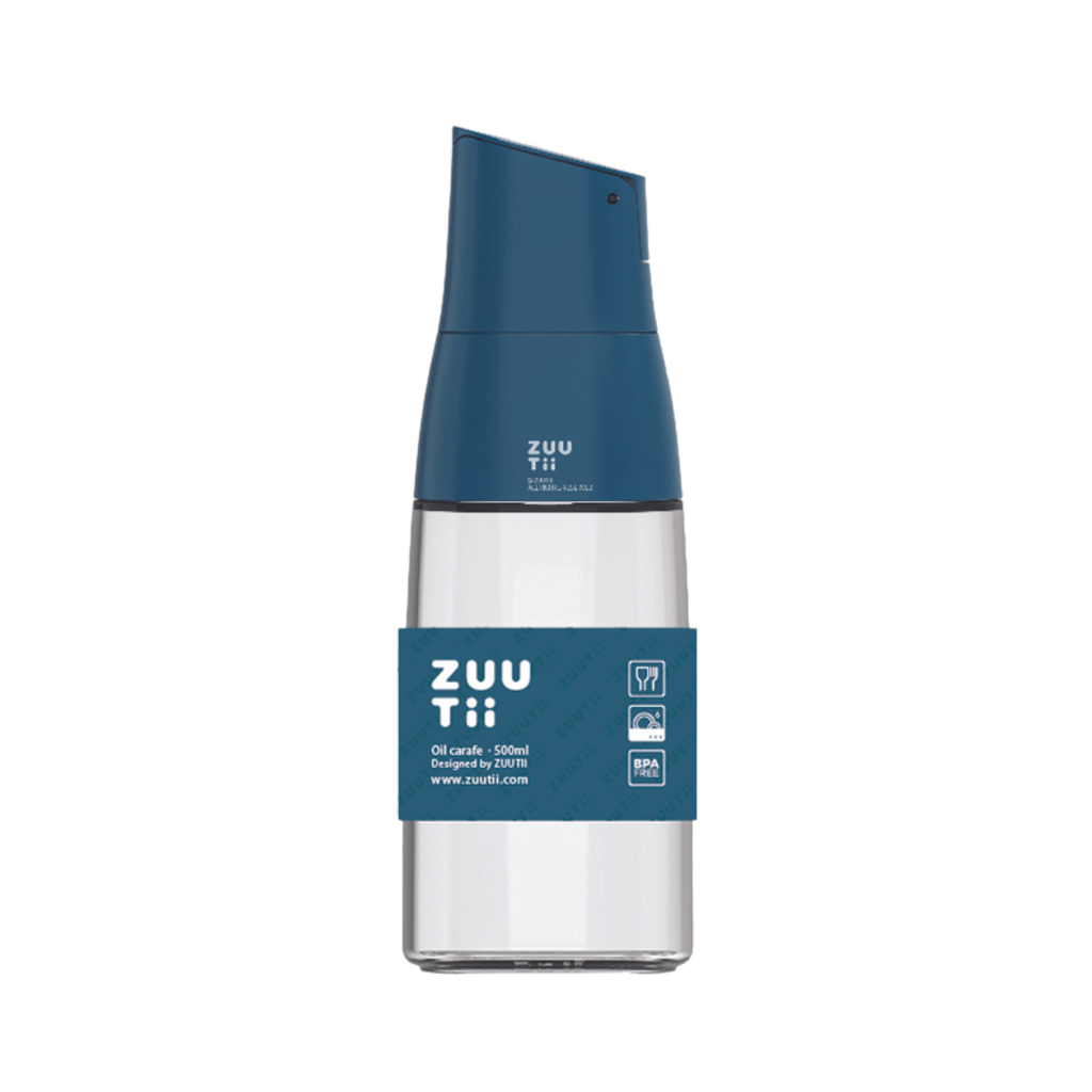 Zuutii Oil Dispenser in blue, front view