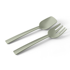 Blim+ Serving Tools Paestum in green, the serving spoon and fork