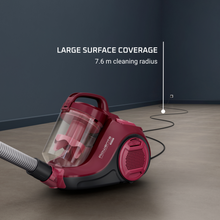 Load image into Gallery viewer, Rowenta Swift Power Cyclonic Bagless Vacuum Cleaner Dark Red
