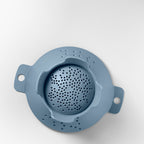 Blim+ Cosmo Colander Medium in blue, seen from above