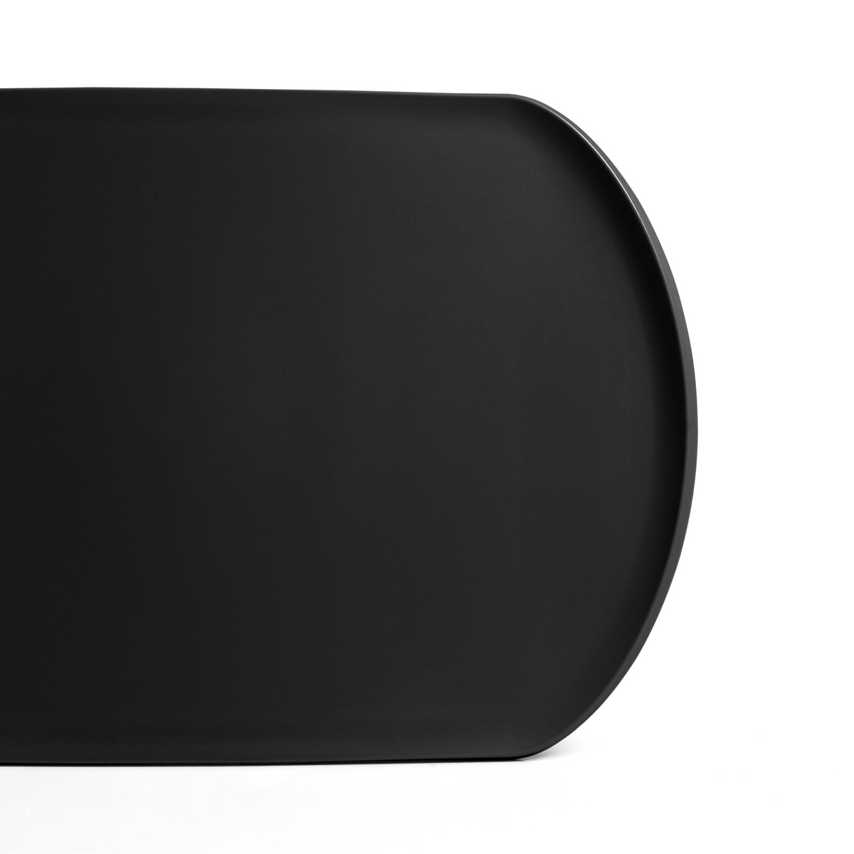 Blim+ Skateboard Chopping Board Medium in black, top view