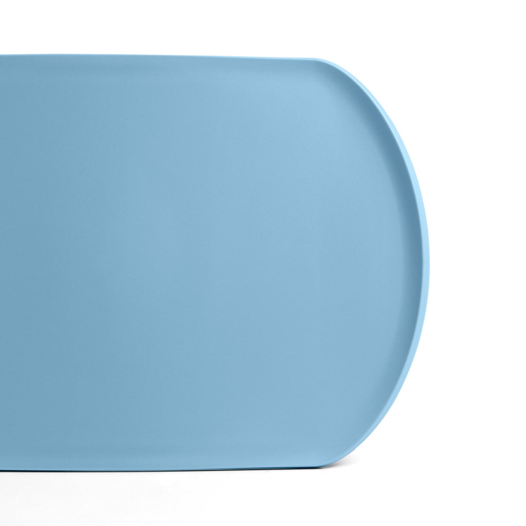 Blim+ Skateboard Chopping Board Medium in blue, top view