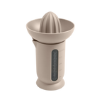 Blim+ UFO Juicer with QB Carafe in taupe, front view