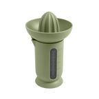 Blim+ UFO Juicer with QB Carafe in green, front view