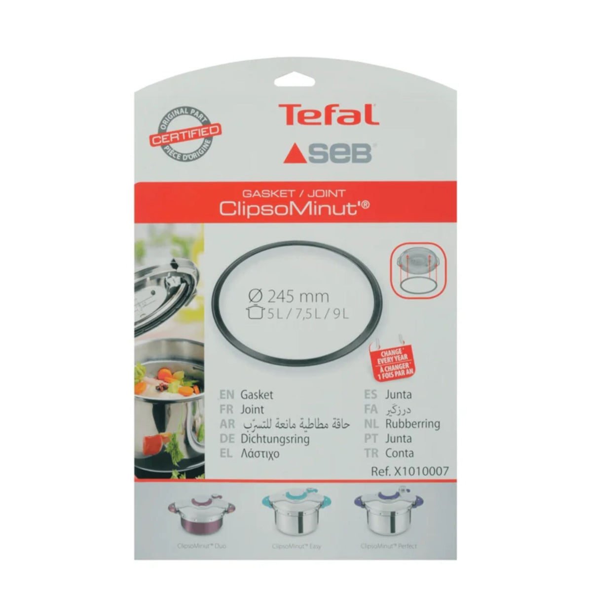 Tefal Clipso Minut Pressure Cooker Gasket Seal