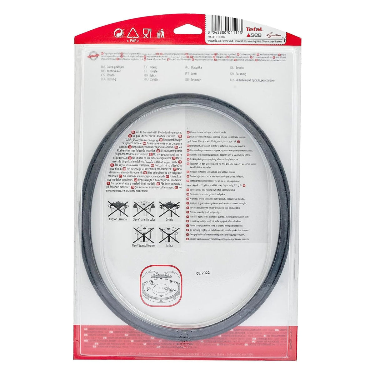 Tefal Clipso Minut Pressure Cooker Gasket Seal