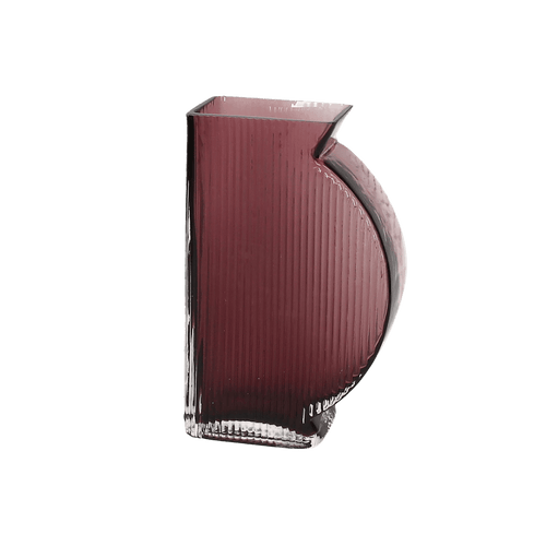 Andrea Fontebasso Tummy Vase Burgundy 20cm H - Room+