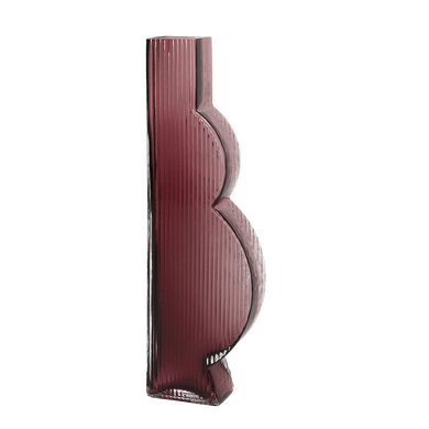 Andrea Fontebasso Tummy Vase Burgundy 35cm H - Room+