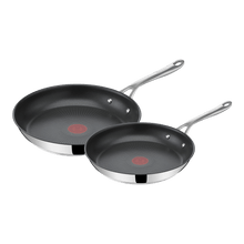 Load image into Gallery viewer, Jamie Oliver by Tefal Cook's Direct Stainless Steel 2-Piece Frypan Set - Room+
