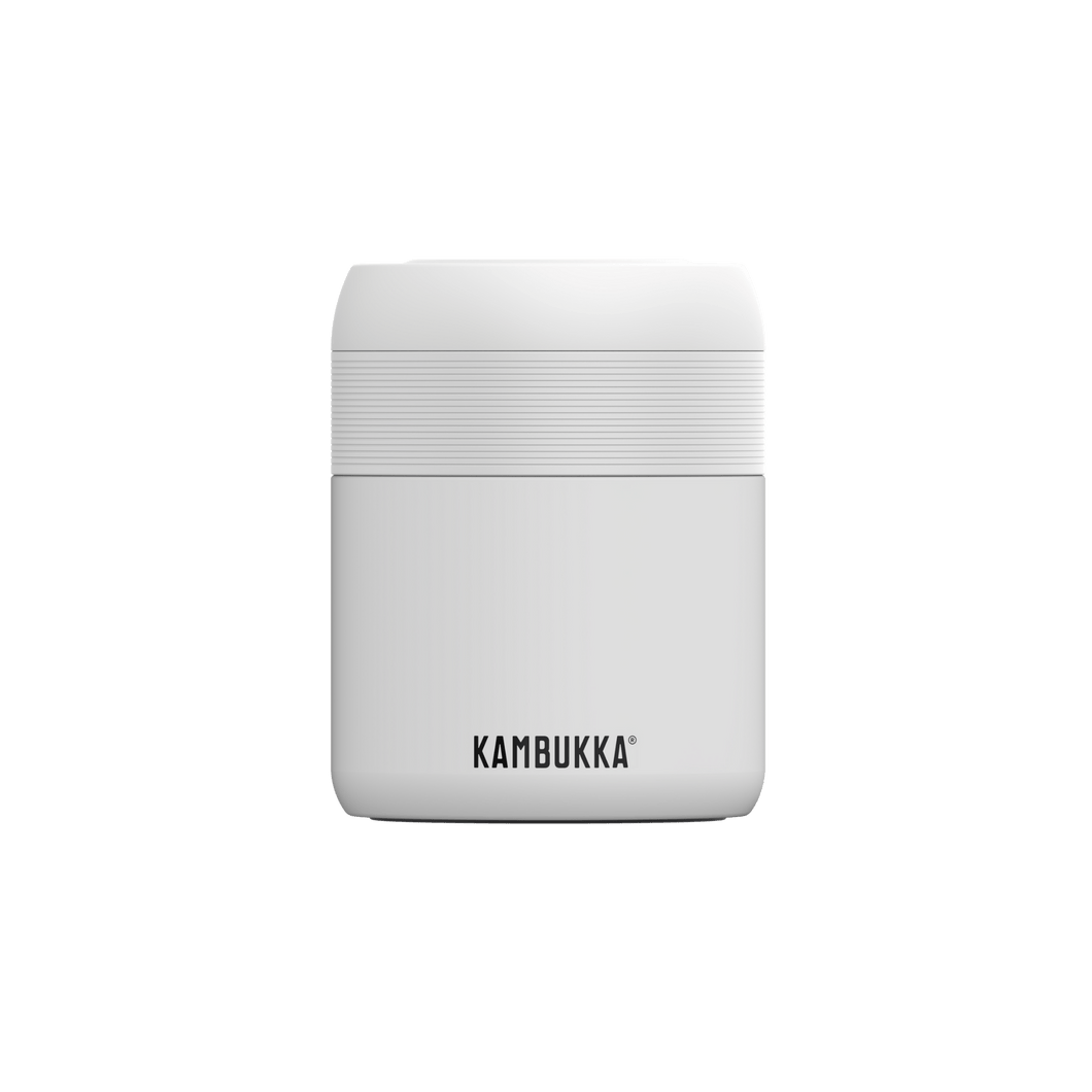 Kambukka Bora SS Double Wall Insulated Lunch Box Chalk White - 600 ml - Room+
