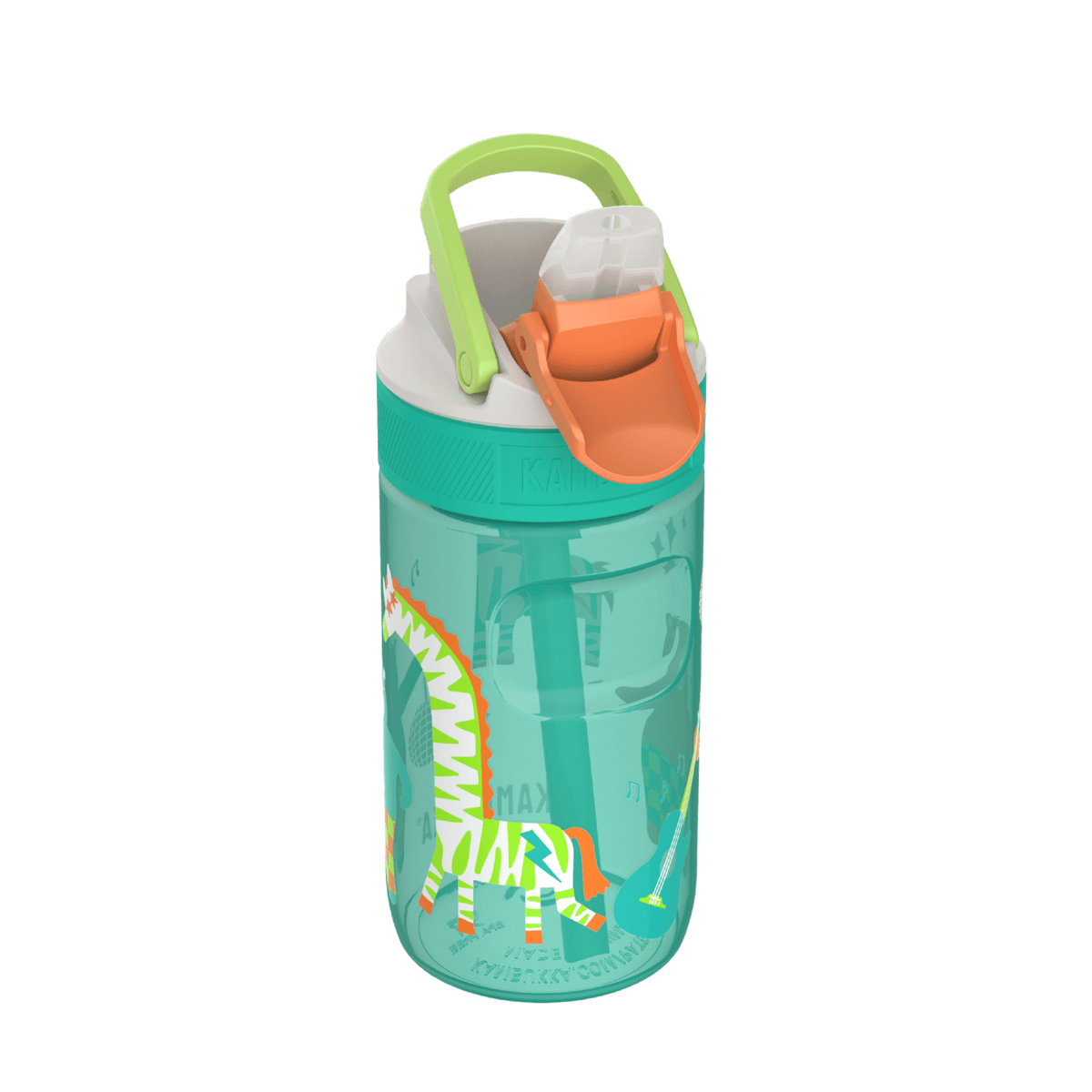 Kambukka Lagoon Disco Zoo Water Bottle with Straw Lid - 400 ml