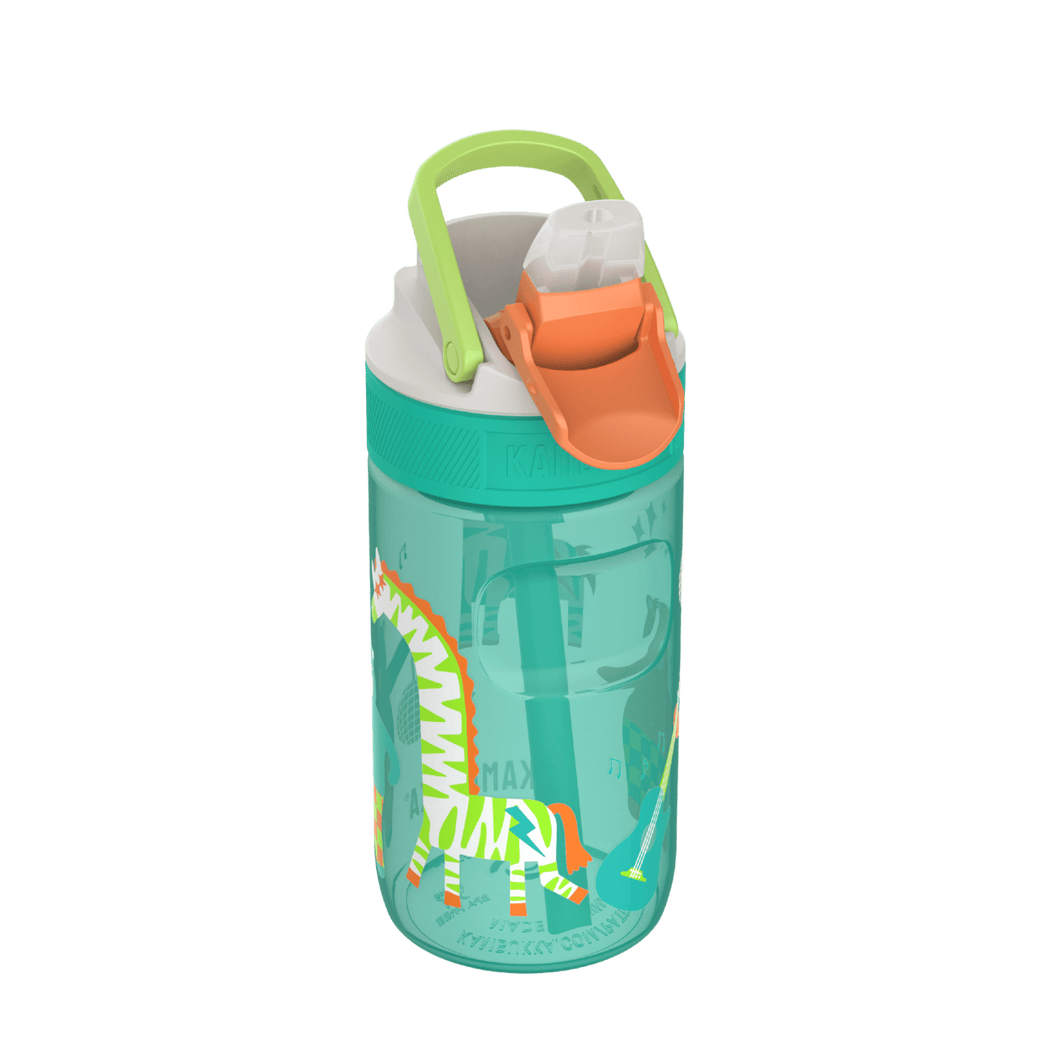 Kambukka Lagoon Disco Zoo Water Bottle with Straw Lid - 400 ml - Room+