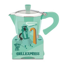 Load image into Gallery viewer, Pezzetti Belle Express Stove Top Coffee Maker - Green - Room+
