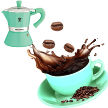 Load image into Gallery viewer, Pezzetti Belle Express Stove Top Coffee Maker - Green - Room+
