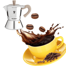 Load image into Gallery viewer, Pezzetti Belle Express Stove Top Coffee Maker - Silver - Room+
