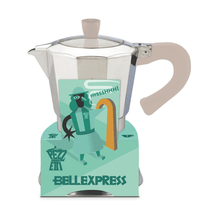 Load image into Gallery viewer, Pezzetti Belle Express Stove Top Coffee Maker - Silver - Room+
