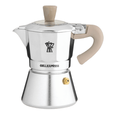 Load image into Gallery viewer, Pezzetti Belle Express Stove Top Coffee Maker - Silver - Room+
