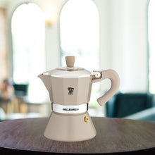 Load image into Gallery viewer, Pezzetti Belle Express Stove Top Coffee Maker - Stone - Room+
