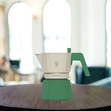 Load image into Gallery viewer, Pezzetti Future Express Stove Top Coffee Maker - Green - Room+
