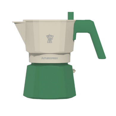 Pezzetti Future Express Stove Top Coffee Maker - Green - Room+