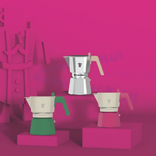 Load image into Gallery viewer, Pezzetti Future Express Stove Top Coffee Maker - Green - Room+

