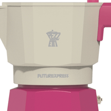 Load image into Gallery viewer, Pezzetti Future Express Stove Top Coffee Maker - Pink - Room+
