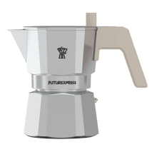 Load image into Gallery viewer, Pezzetti Future Express Stove Top Coffee Maker - Silver - Room+
