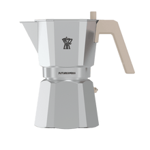 Load image into Gallery viewer, Pezzetti Future Express Stove Top Coffee Maker - Silver - Room+
