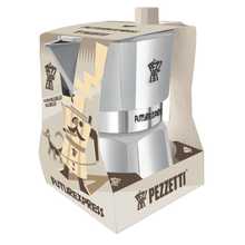 Load image into Gallery viewer, Pezzetti Future Express Stove Top Coffee Maker - Silver - Room+
