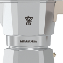 Load image into Gallery viewer, Pezzetti Future Express Stove Top Coffee Maker - Silver - Room+
