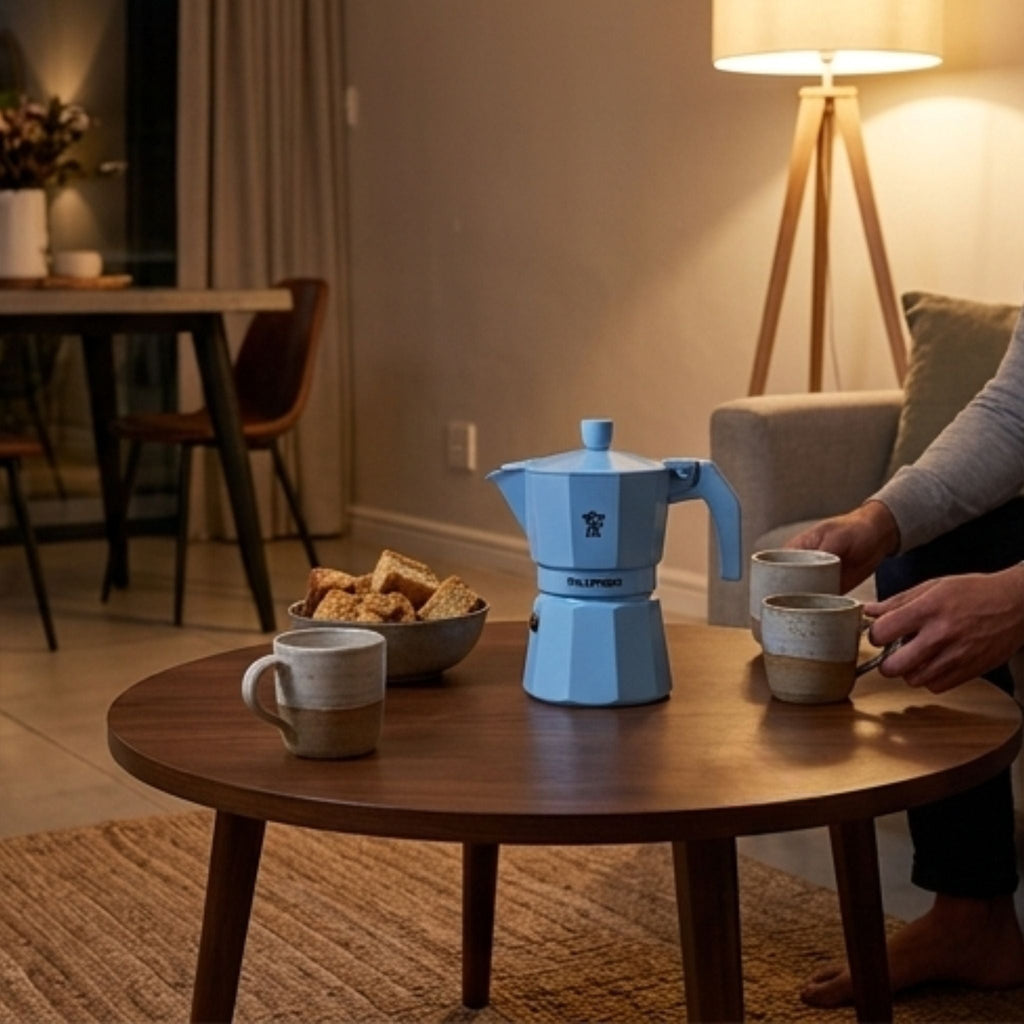 Pezzetti Ital Express Stove Top Coffee Maker - Pastel Blue
